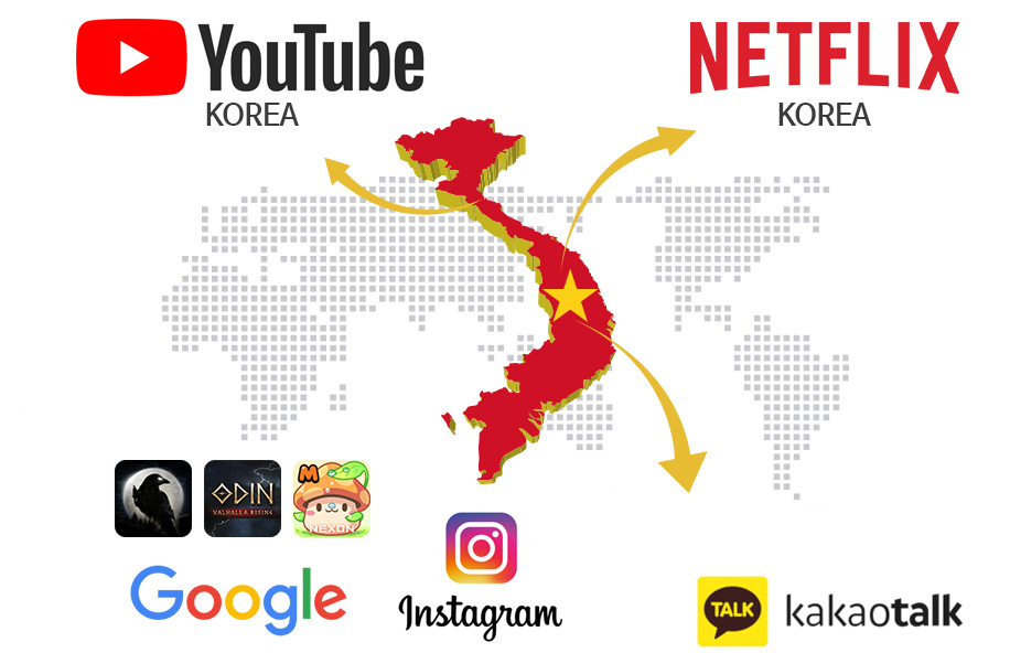 중국에서 유튜브/넷플릿스, SNS를 빠르게 사용